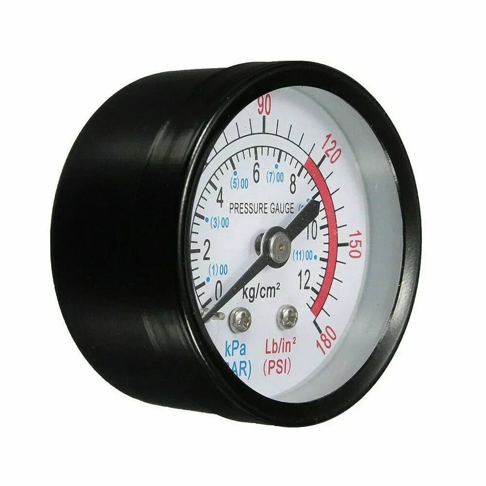 1/4\'\' -BSP Thread 50mm 0-180psi 0-12bar Water Pressure Dial Hydraulic Pressure Gauge Meter Manometer For Air Compressor