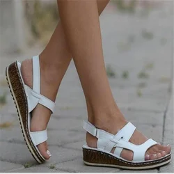 New Women's Sandals Low Heel Wedge Casual Platform Fashion Fish Mouth Open Toe Shoes sandalias mujer comodas