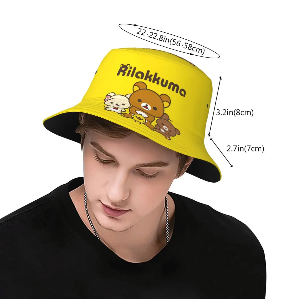 حار الصيف أغطية الرأس Rilakkuma الكرتون ميرش دلو القبعات نمط في سن المراهقة قبعات للحماية من الشمس بوب الأشعة فوق البنفسجية حماية قبعات الصيد الرياضة في الهواء الطلق