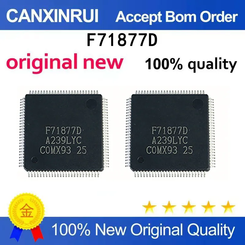 

(5-100 PCS) Brand new stock F71877D F71877D QFP