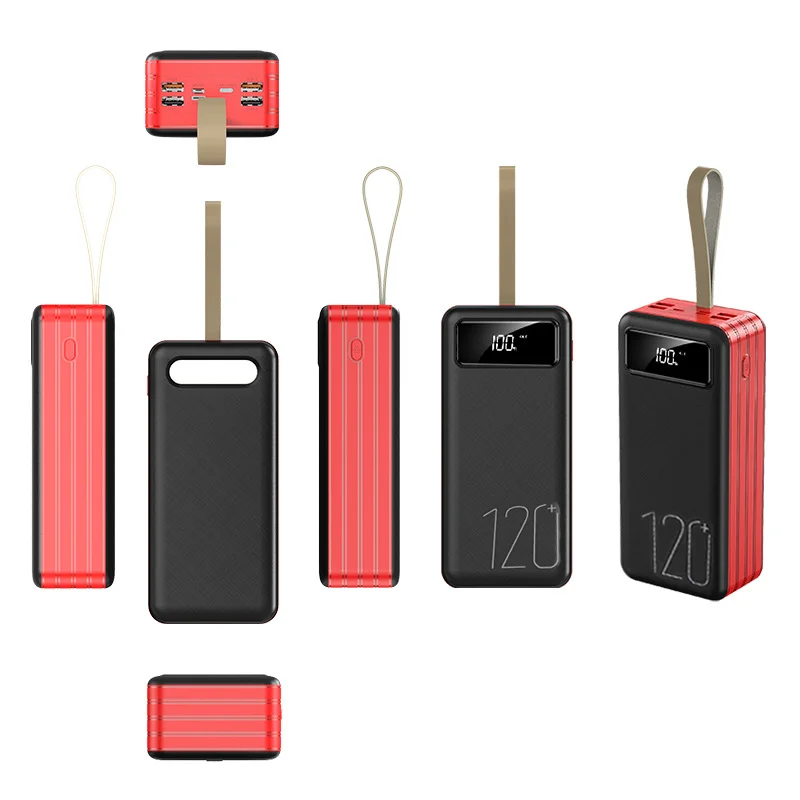 باور بانك محمول بقدرة 50000 مللي أمبير في الساعة بقدرة 66 وات، شحن سريع، شاحن للهاتف الخلوي، بطارية خارجية، طاقة احتياطية لهاتف Xiaomi Huawei #6