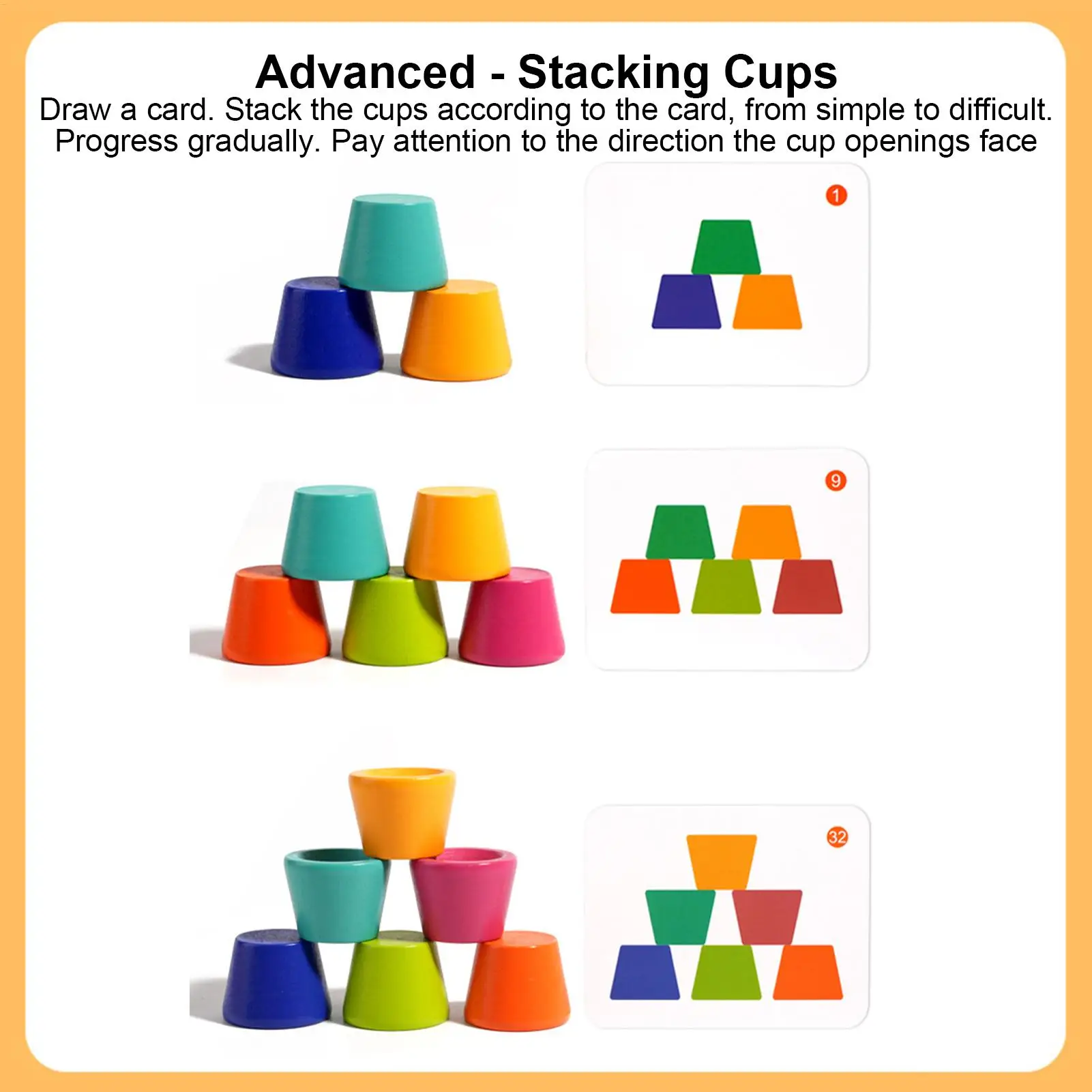 Jouets de tri des couleurs, tasse et balle, jeu éducatif, Clip de perles, ensemble de tri de moteur fin pour garçons et filles âgés de 3 ans, pépinière préscolaire à domicile