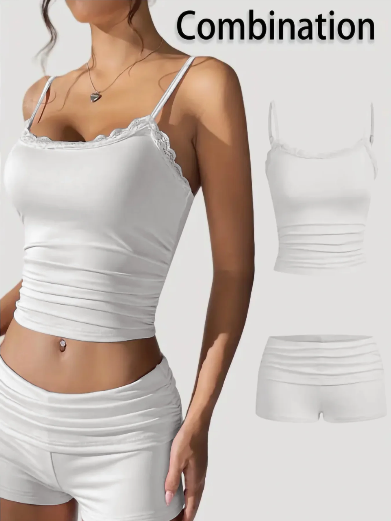 New fashion women's halter-neck + short pants set, sexy and comfortable women's clothing