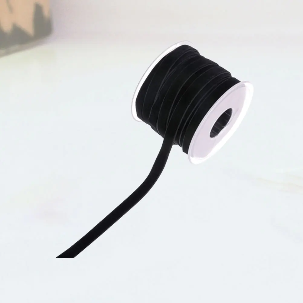 

1 Roll 20 Yards Ribbon Beige Flocking Cloth For Gift Wrapping Diy Craft Wedding Party Decorative Accessories Band