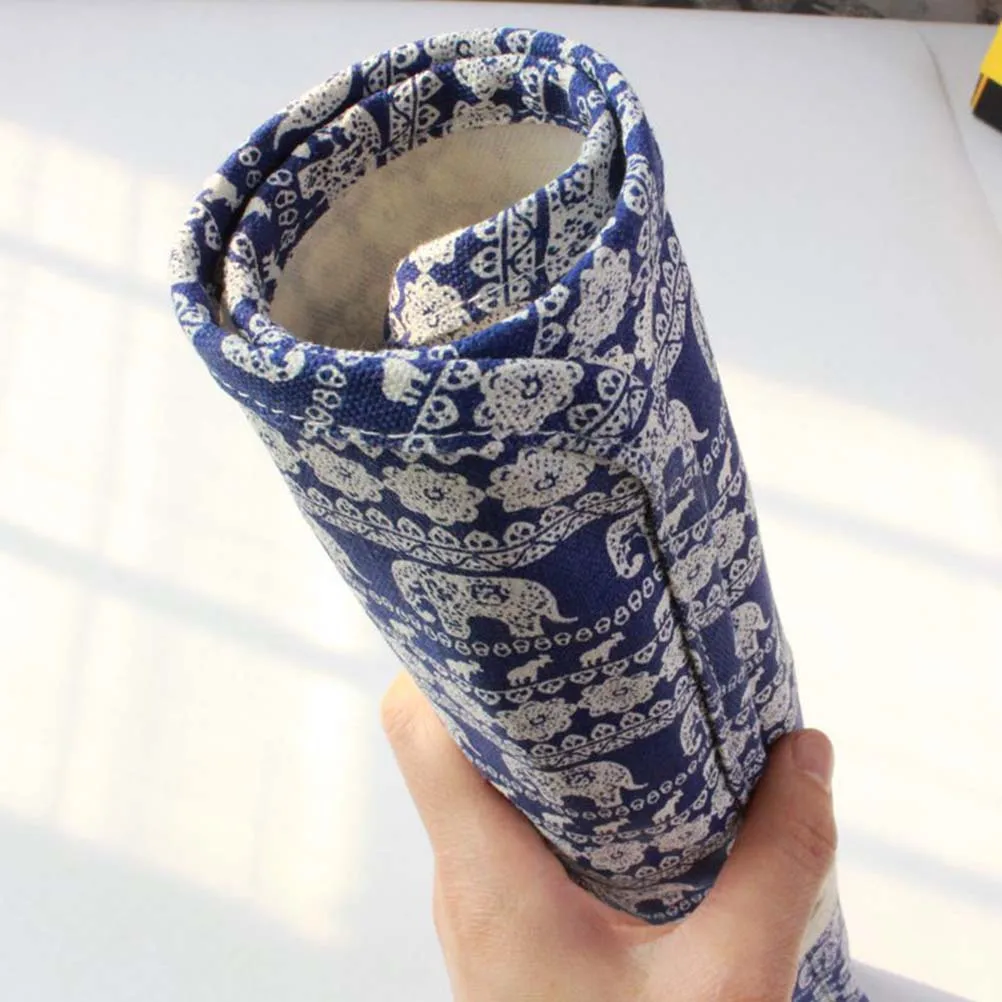 

20 Compartment Brush Holder Heavy Duty Canvas Roll Up Case for Safe Transport of Painting Brushes and Art Instruments