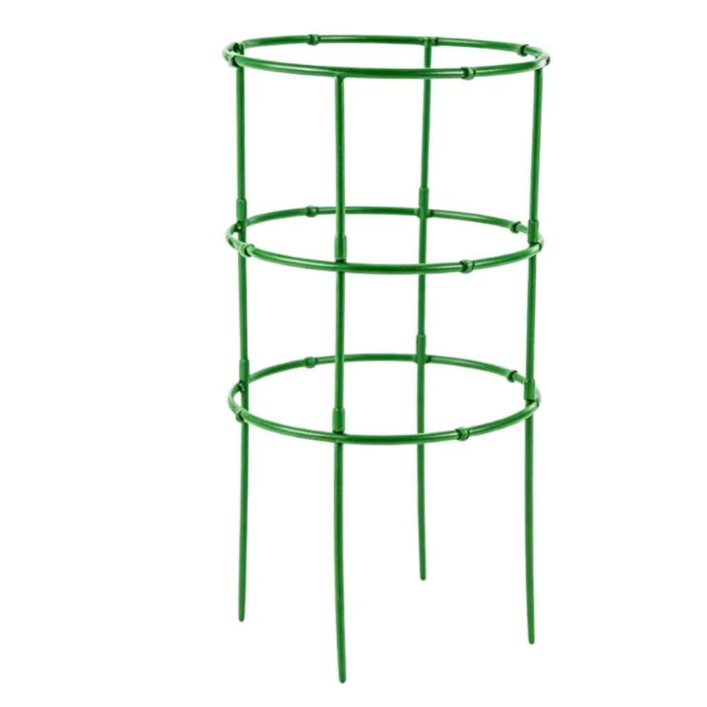 Green Plastic Flower Stand with Modular Design for Indoor Plants Climbing Frame Support Pole Three Tiered Plant Holder