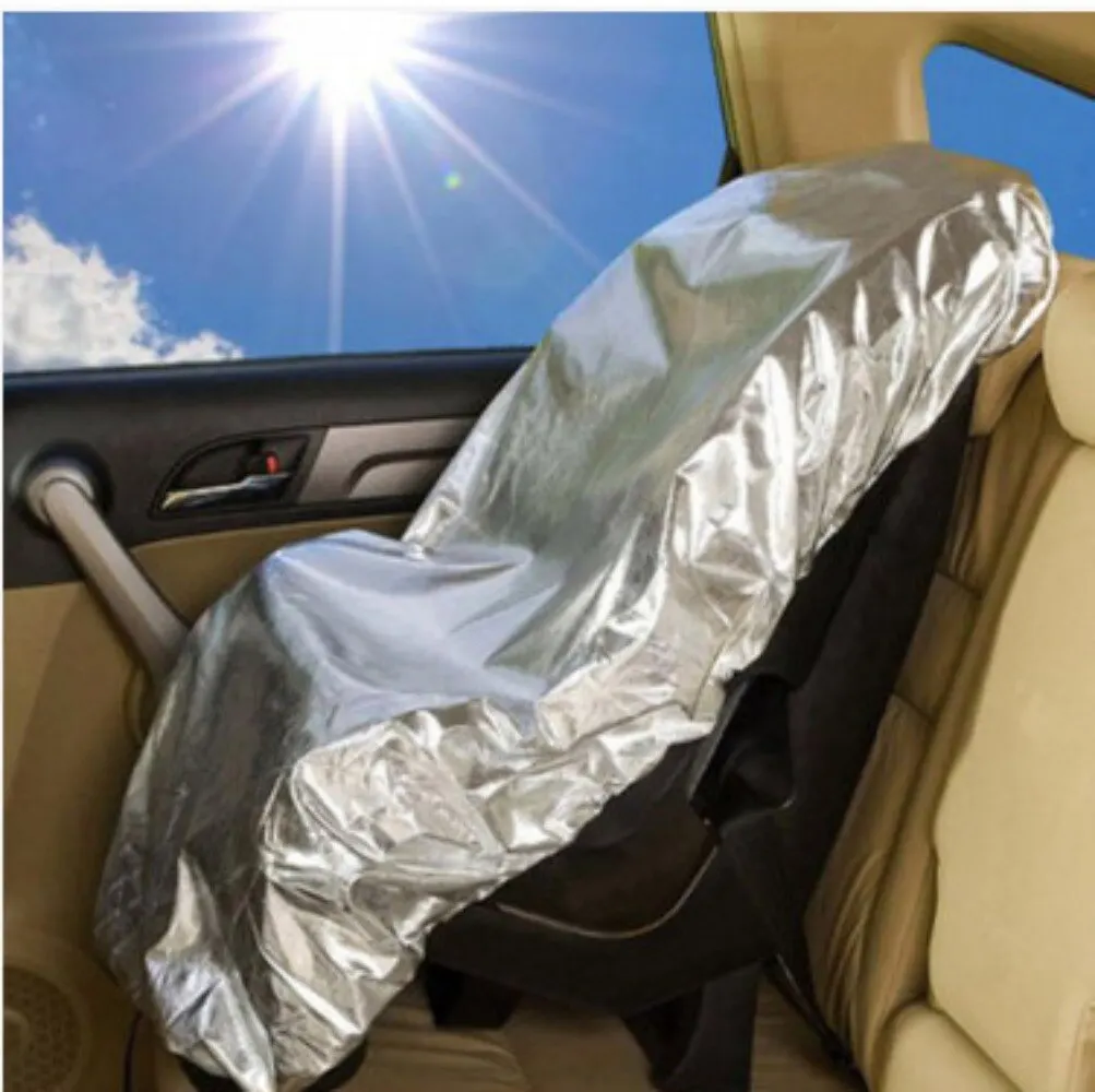 Parasol Universal para asiento de seguridad de coche para niños, cubierta antipolvo, bloqueador solar, aislamiento térmico ultravioleta, 1 unidad