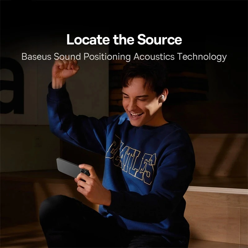 سماعات Baseus WM03 اللاسلكية TWS سماعات بلوتوث 5.3، ملابس مريحة، عمر بطارية طويل 38 ساعة، زمن انتقال منخفض، شحن سريع #5