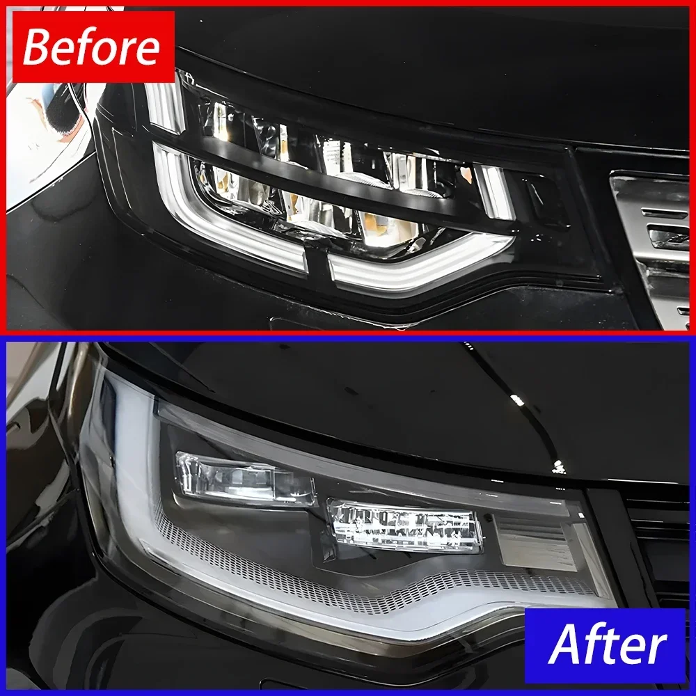 Auto Headlights For Land Rover Discovery 5 2017-2020 LED Car Front Lamps Assembly Upgrade Dual Projector Lens Accessories