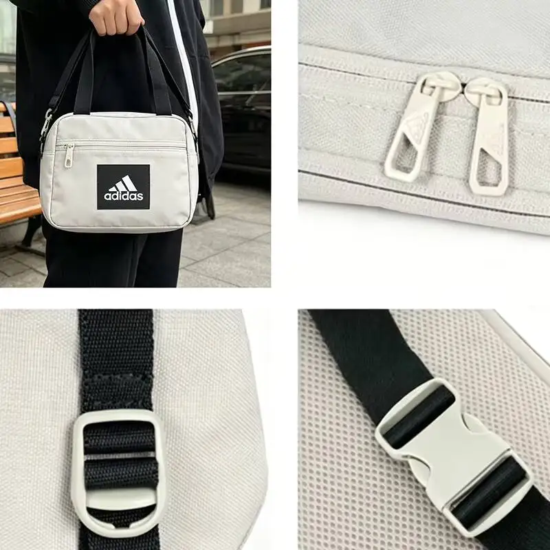 2026 adidas Unisex Spring New Style Crossbody Bag JJ3369 Portable Sports Storage Shoulder Bag