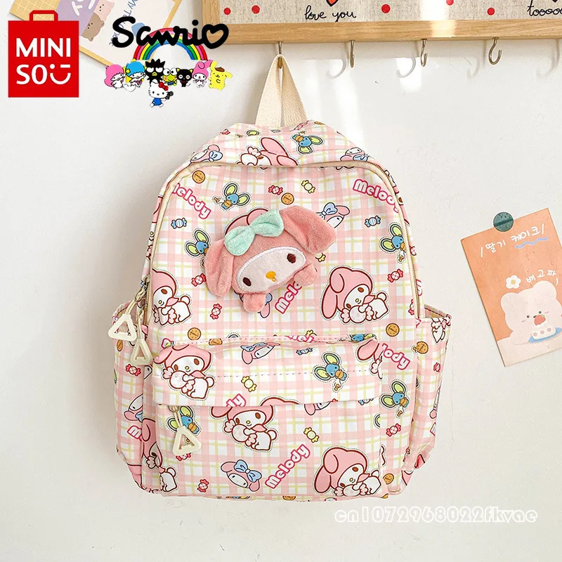 Nueva mochila Sanrio para niños, mochila para niñas a la moda y de alta calidad, mochila ligera y de gran capacidad para estudiantes