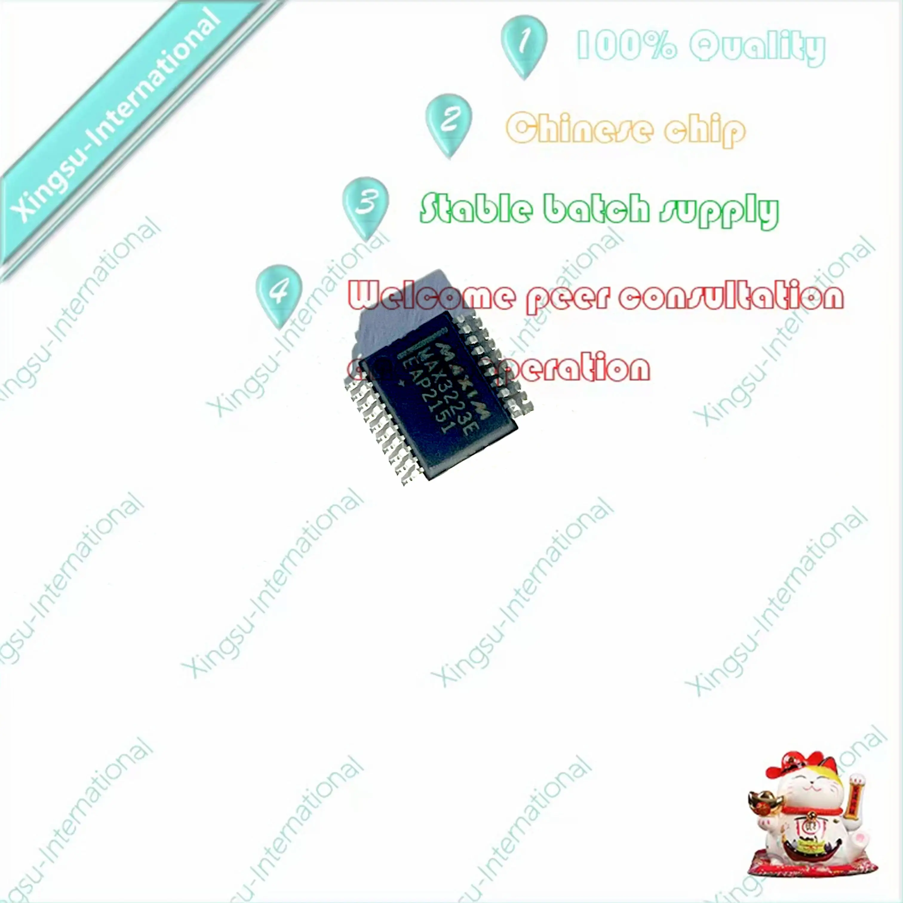 1PCS/Piece New Original MAX3223EEAP+T MAX3223EEPA Patch Package SSOP20 Interface Transceiver Chip IC