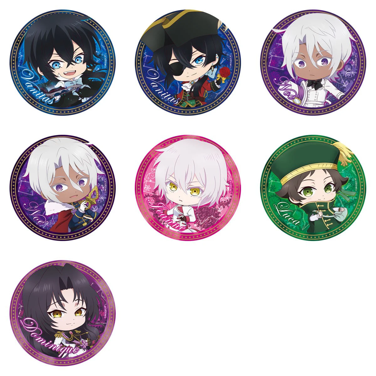 The Case Study of Vanitas Anime Archiviste Noé Metal Badge Brooch Pins