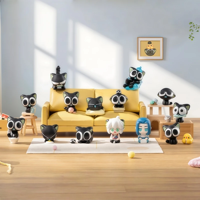 

Последняя модель FUNISM Luo Xiao Black Sun Series Cute Little Particle Doll Series Blind Box Collection Doll Action Toy Doll.