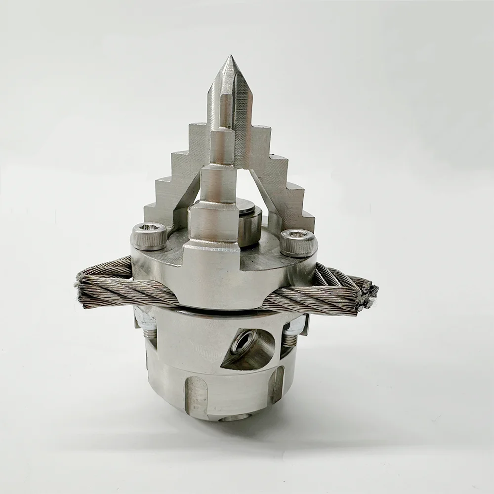 G1/2 SS Heavy Root Cutter Nozzle Kit High Pressure Pipeline Drain Dredging Cleaning Ceramics Sewer Jetter Chain Rotating Nozzle