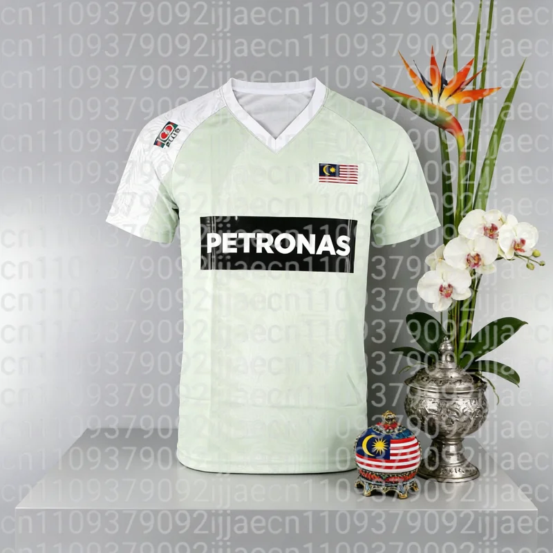 New Malaysia Grand Prix Badminton Short Sleeved Top for Men  National Team Quick Drying Breathable T-shirt Family Matching