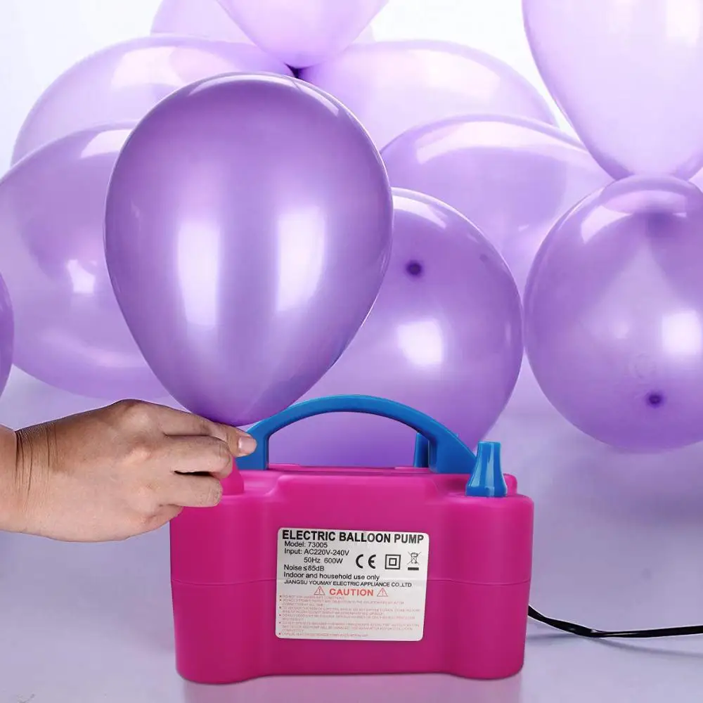 

100V 600W Air Inflator w Balloons Tape Strip Inflators Electric Balloon Pump Machine for Party Decoration Hot Portable