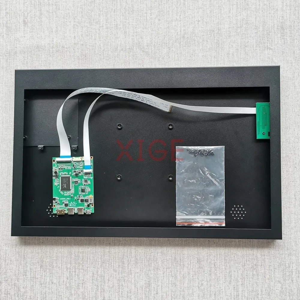 

Плата контроллера + металлический корпус подходит для NV125FHM-N62 NV125FHM-N82 USB-C 3,0 экран ноутбука EDP 30-контактный комплект TYPEC Mini-HDMI 1920x1080 12,5 дюйма