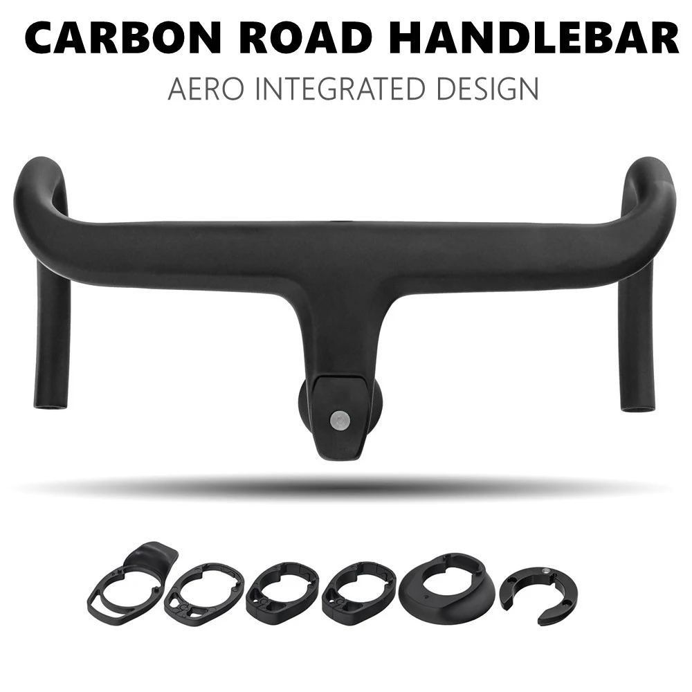 Aero Carbon Road Integrated Handlebar 28.6mm Carbon Aero Handlebars Racing Handlebar Bicycle Parts