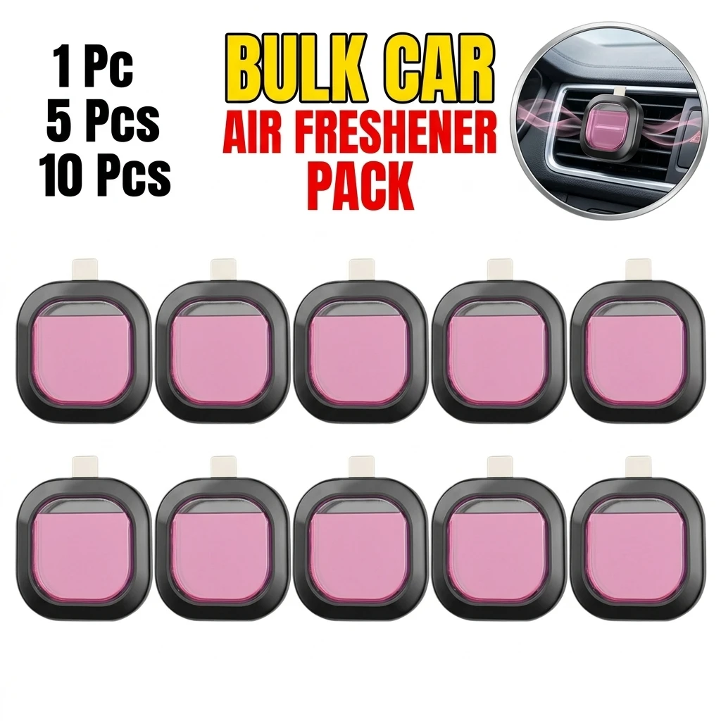 Long-Lasting Car Air Freshener Vent Clip Essential Oil Scented Odor Eliminator 0.14oz Alcohol-Free Fragrance for Fresh Car Smell