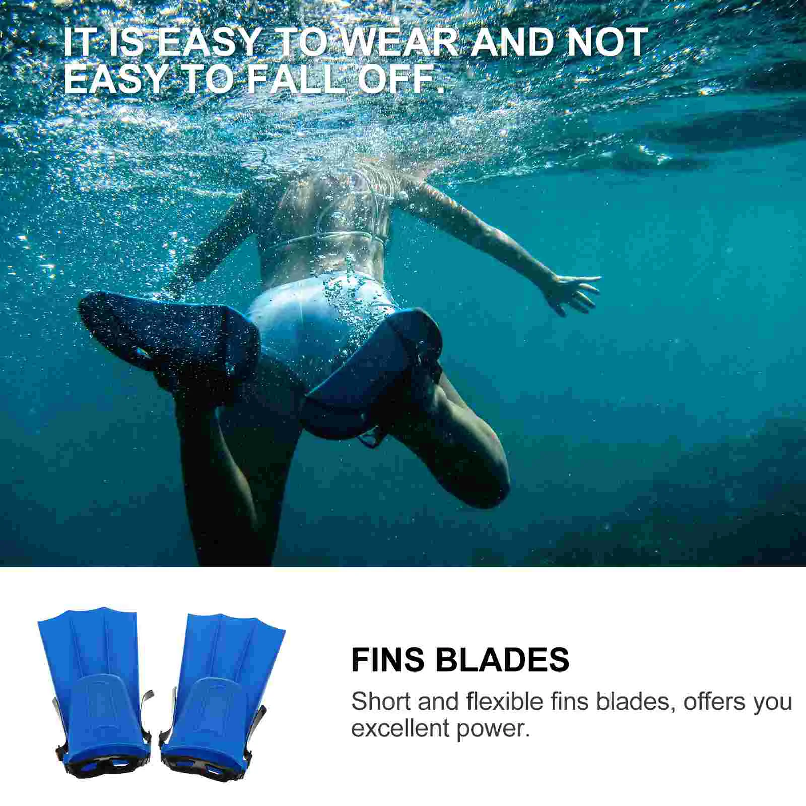 Snorkeling Equipment Swim Fins and Women Gear for Adults Short Training Rubber Flippers