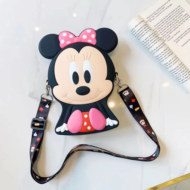 Anime Disney Stellalou Mickey Minnie Mouse Winnie Mini borsa per bambini borsa in Silicone borsa diagonale portamonete giocattolo per regalo per