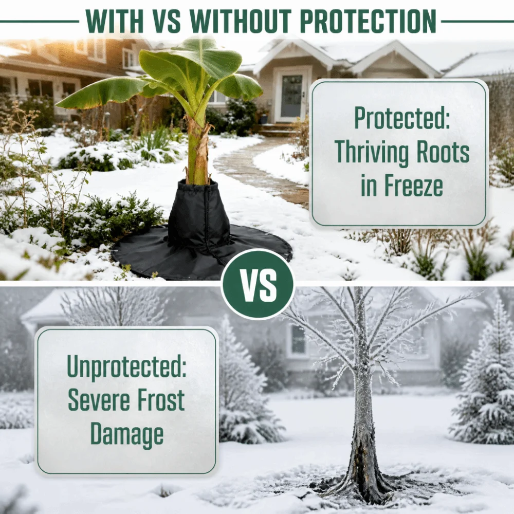 3-Layer Tree Root Protector Thick Bubble Roll High-Quality Winter Freeze Cover Easy To Use Warm Protection Tree Insulation Wrap