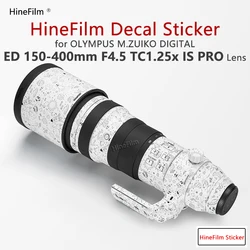 Hinefilm Skin for Olympus 150-400mm f/4.5 TC 1.25X Lens Decal Skin 150-400 Len Stickers 150400 Wrap for Olympus 150-400F4.5 Skin