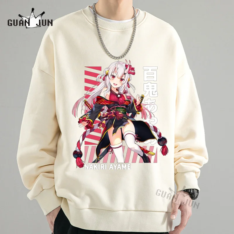 Vtuber Hololive Hoodie Sweatshirts Nakiri Ayame Dayo Streetwear Long Sleeve Casual Harajuku Kawaii Unisex Clothing Aesthetic