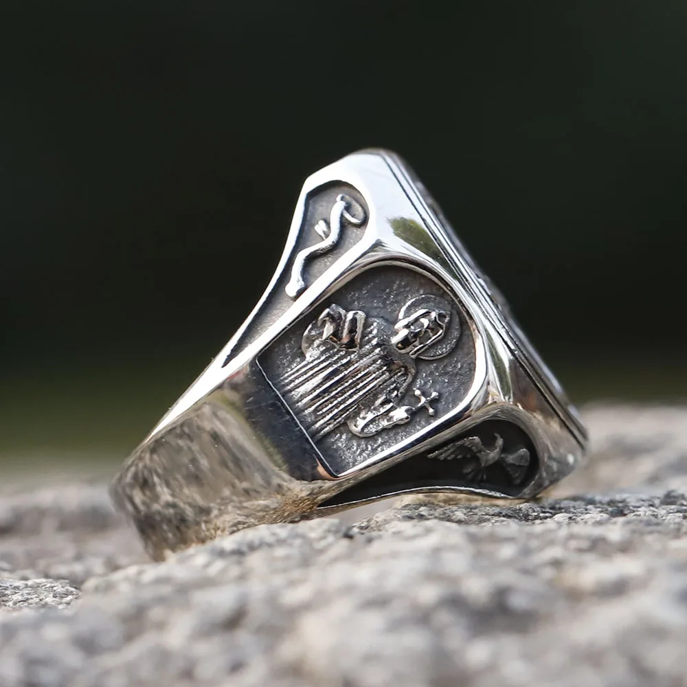 2023 new Design 316L Stainless Steel High Polish Religious Men Ring CSSML Fashion Jewelry Gift Dropshipping