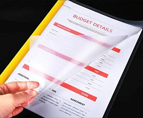 20 قطعة تقرير واضح 14 مللي متر شريط منزلق ، شفافة استئناف مجلدات ملفات العرض المنظم الموثق ، لورق حجم الرسالة/A4 #4