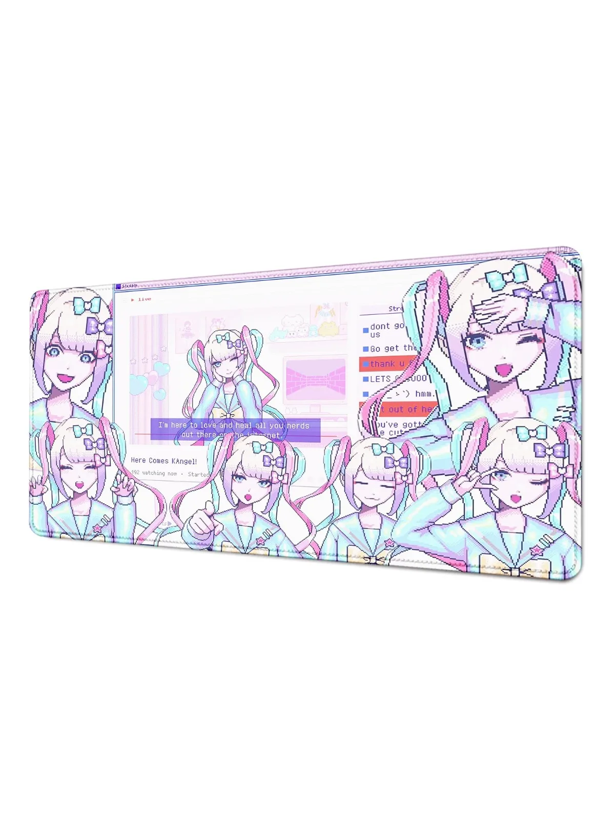 Podkładka pod mysz NEEDY GIRL OVERDOSE, kawaii, anime, duża, antypoślizgowa, gumowa, XXL, akcesoria do gier komputerowych, mata na biurko pod klawiaturę — zdjęcie produktu 7