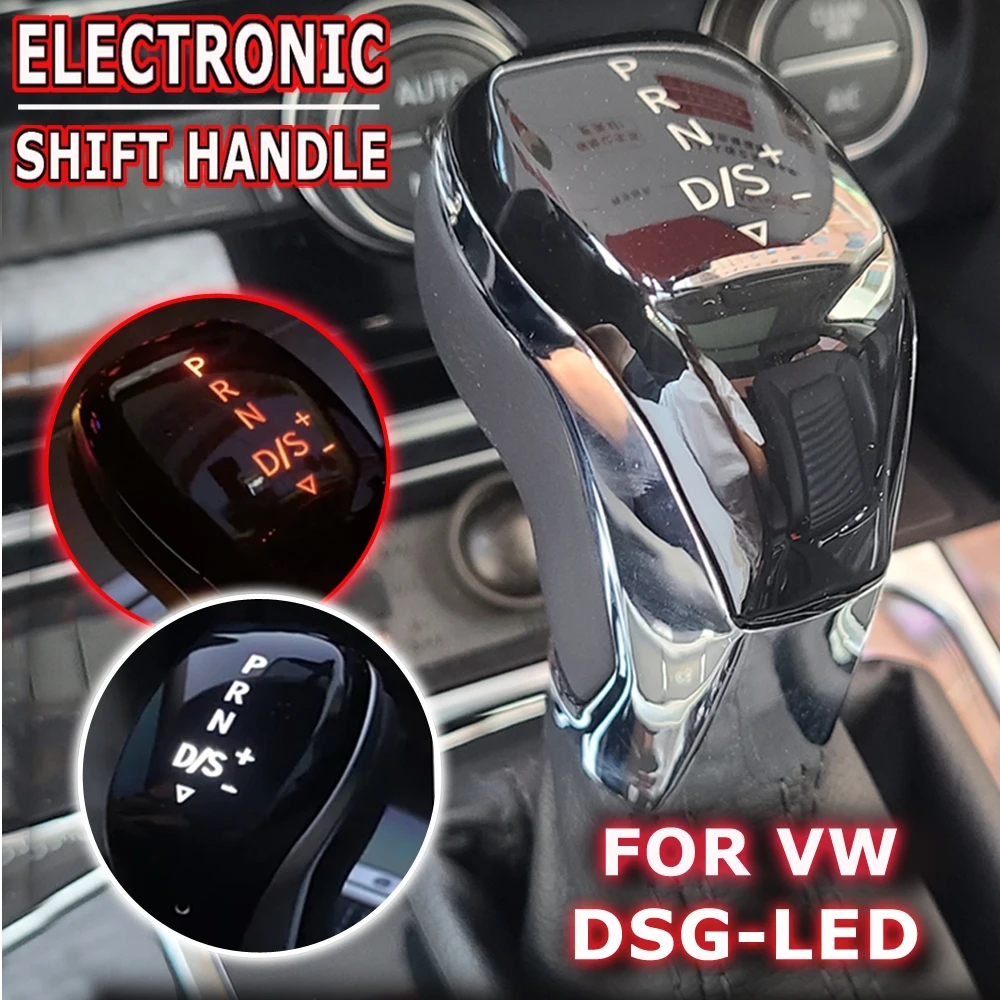 

LED Synchronize Display Electronic Gear Shift Knob For VW golf 7 passat B8 tiguan 2 T-roc skoda superb kodiaq MQB