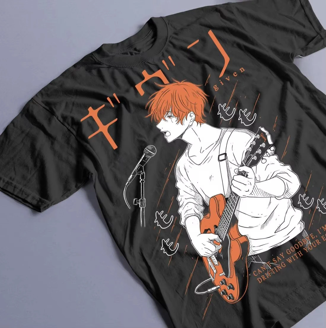 Camiseta de algodón 100% con gráfico de Anime Given Mafuyu Sato para hombre, novedad de primavera y verano 2026, camisas para mujer, camiseta de manga corta unisex Harajuku