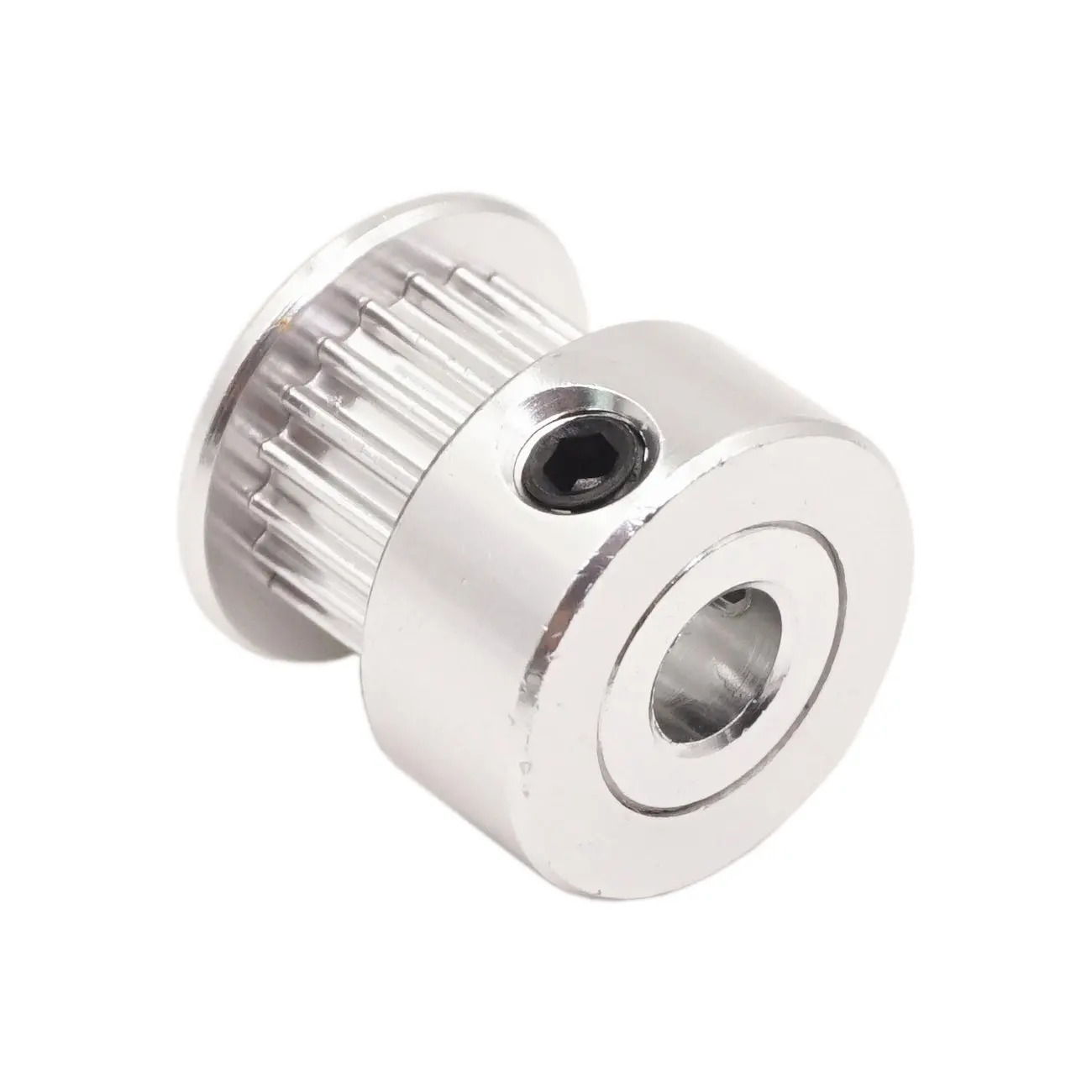 2/5 Stück GT2 Riemenscheibe, 20 Zähne, 5 mm Bohrung, 6 mm Breite, 20 Zähne, Zahnriemenscheibe, Aluminium für 3D-Drucker – Detail 13
