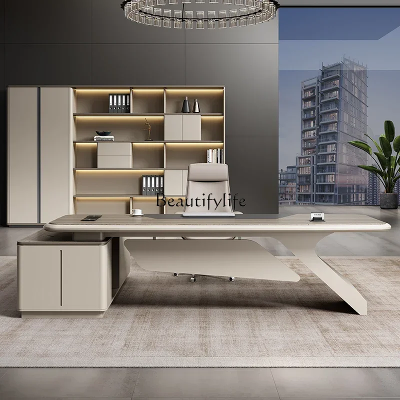 Z.President boss desk simple modern manager desk and chair combination furniture paint