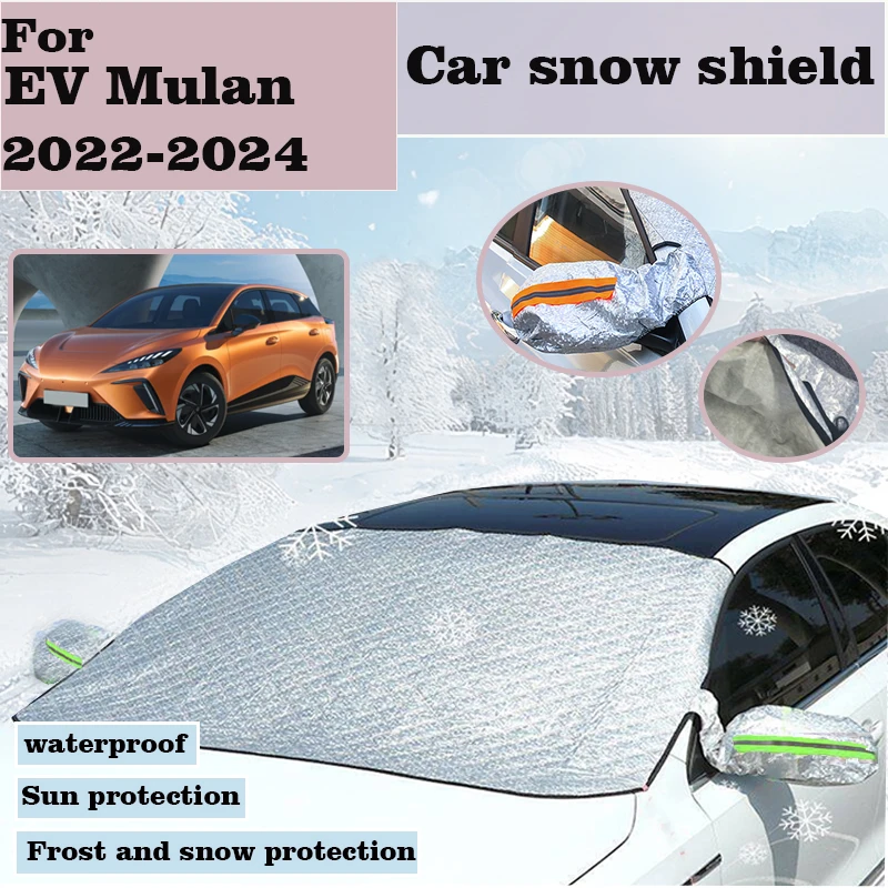 

Car Windshield Snow Shield For MG4 EV EH32 MG Mulan 2022-2024 Snow Cover Window Sunshades SunShade Windscreen Cars Accessories