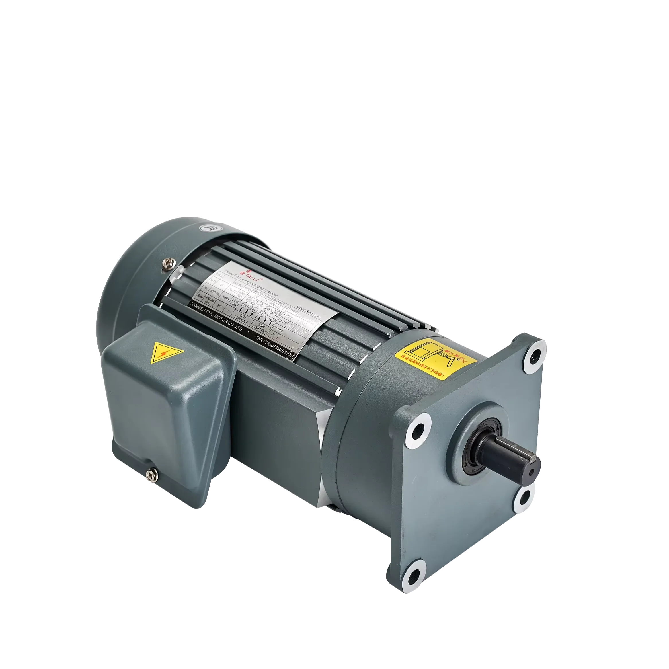 Taili 1.1kw 1.5kw 2.2kw 3kw Small AC Motors Rotor 160mm Single phase Three phase 110V 220V 380V  Vertical AC gear motor