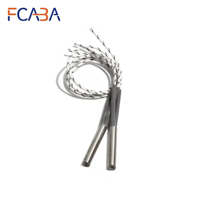 FCABA 5 Piezas de Tubo Calefactor Eléctrico Cilíndrico de 8mm 120~135mm 316SUS 400W/410W/420W/440W Calentador Tubular de un Solo Extremo 110V/220V/380V