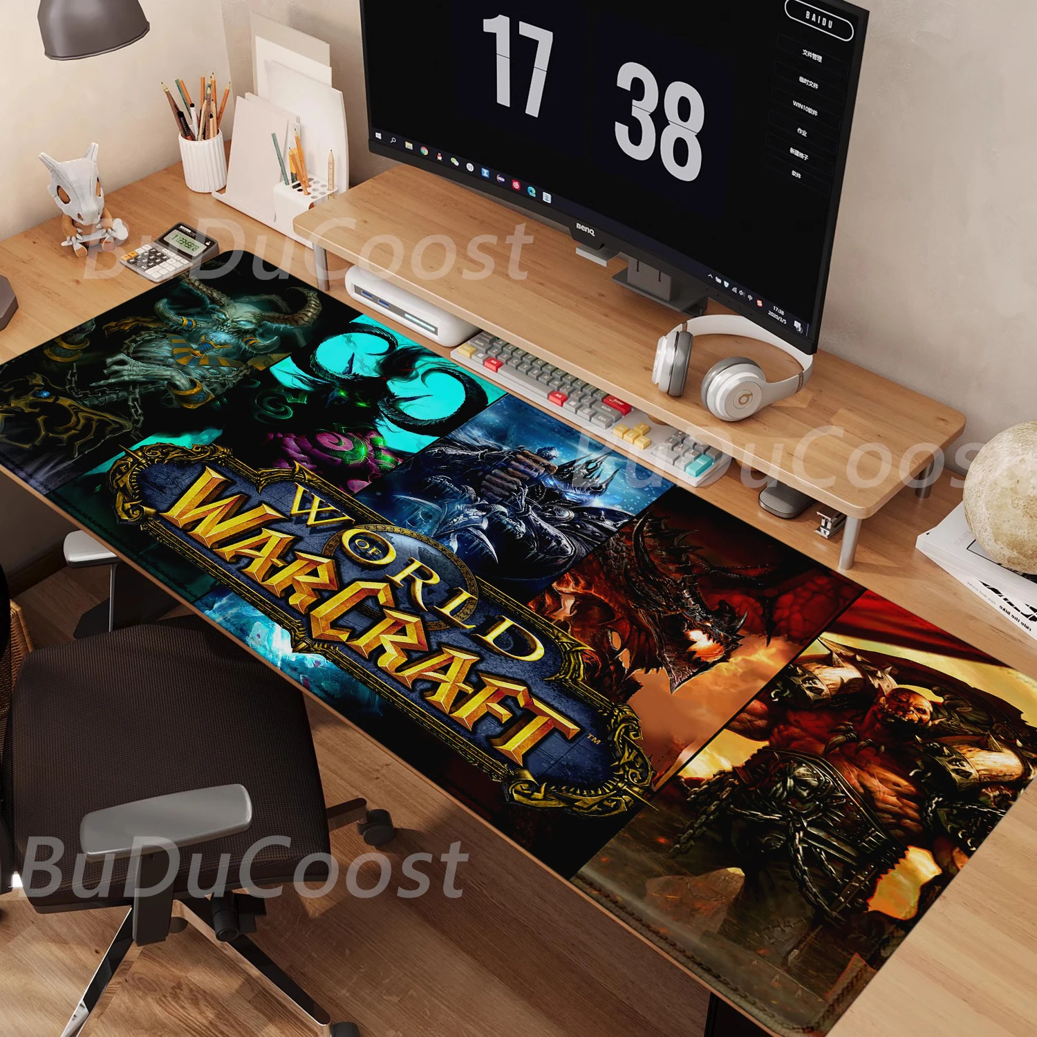 Hot selling item World of Warcraft Rubber Mousepad Gaming Mouse Pad Gamer Locking Edge Computer Big Office HD Printing Mouse Pad