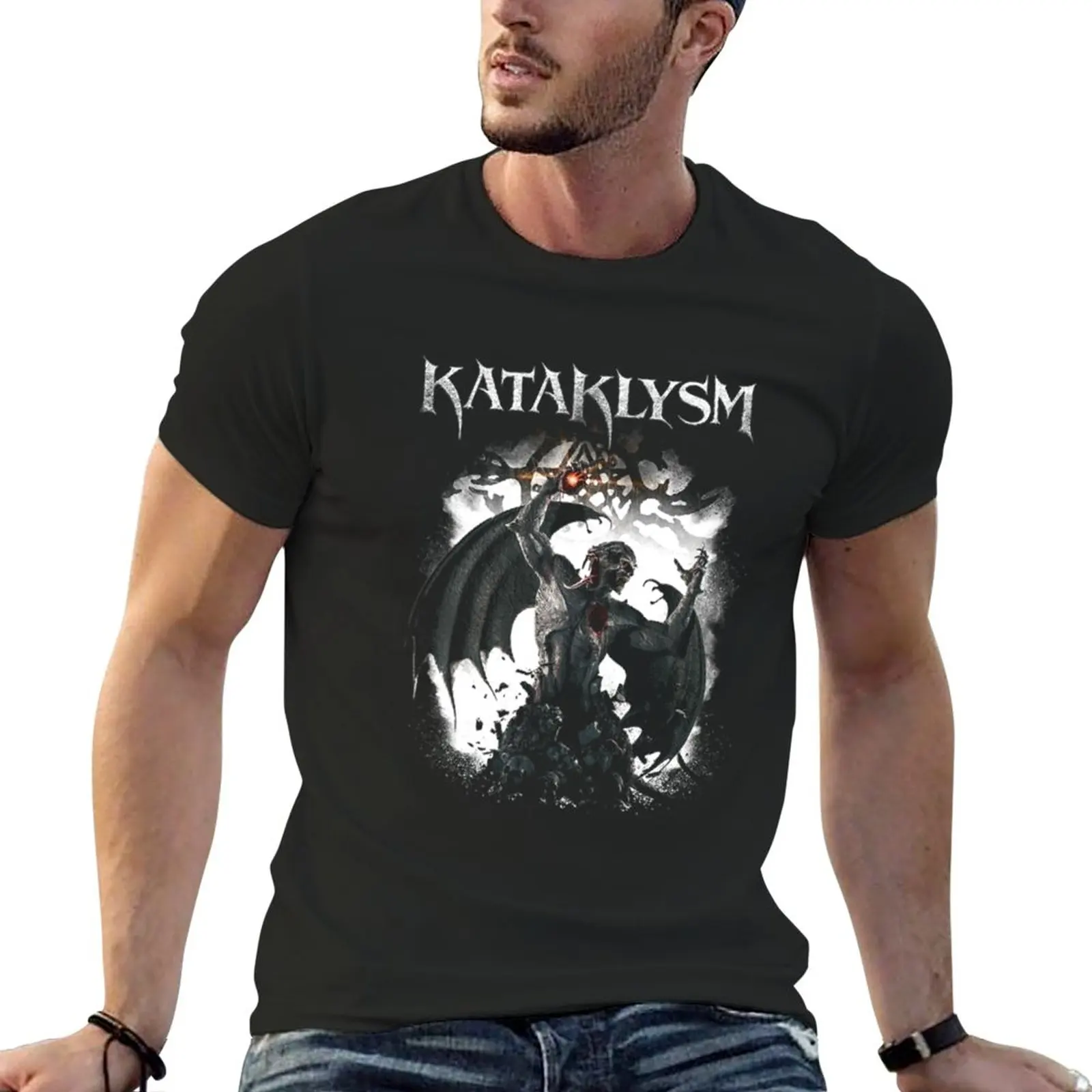 New Kataklysm Unconquered Dhirt Team T-Shirt boys white t shirts black t shirt Men's t-shirts