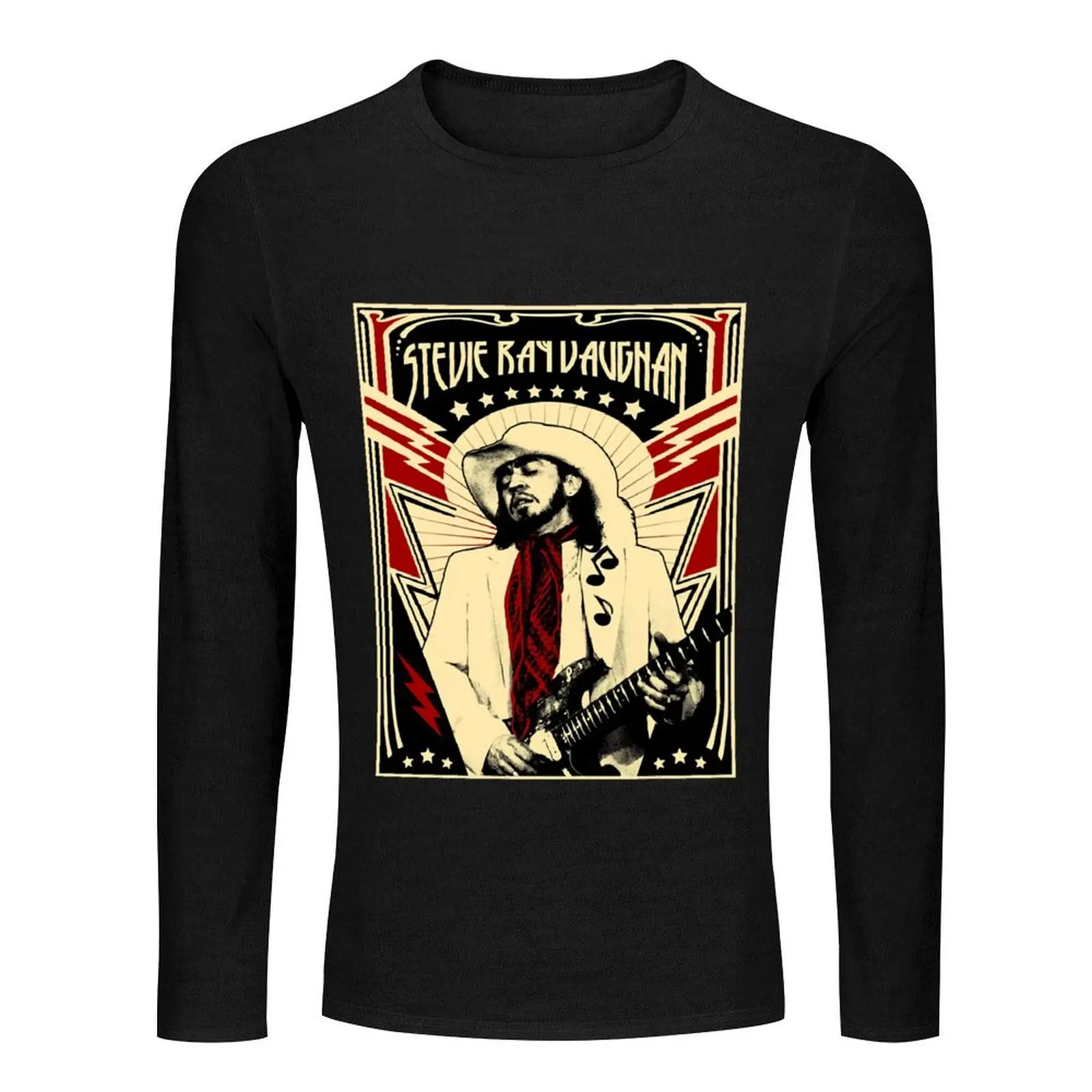 Stevie Ray Vaughan Long T-Shirt aesthetic clothes anime plus size tops T-shirt men