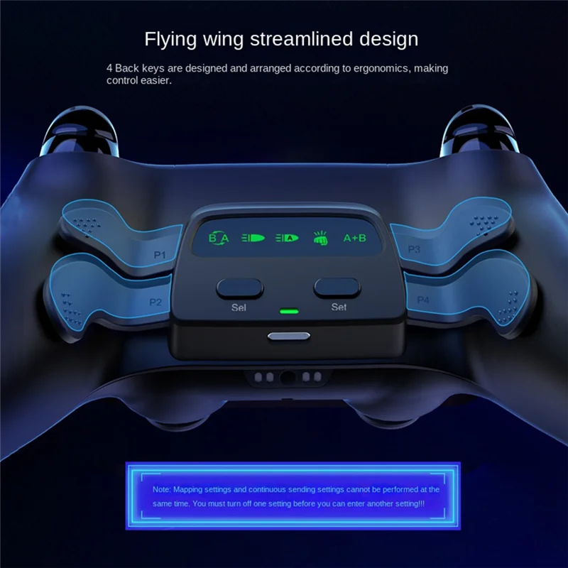 

Хорошо сделанный для контроллера PS5, комплект для замены назад и 4 кнопки, комплект для снятия подъема