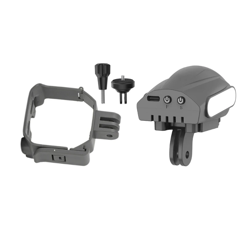 

Expansion Mount Bracket for Mini 4 Cameras Cage Light Attachment Perfect for Night Flights with 1/4 Screw Tripods Dropship