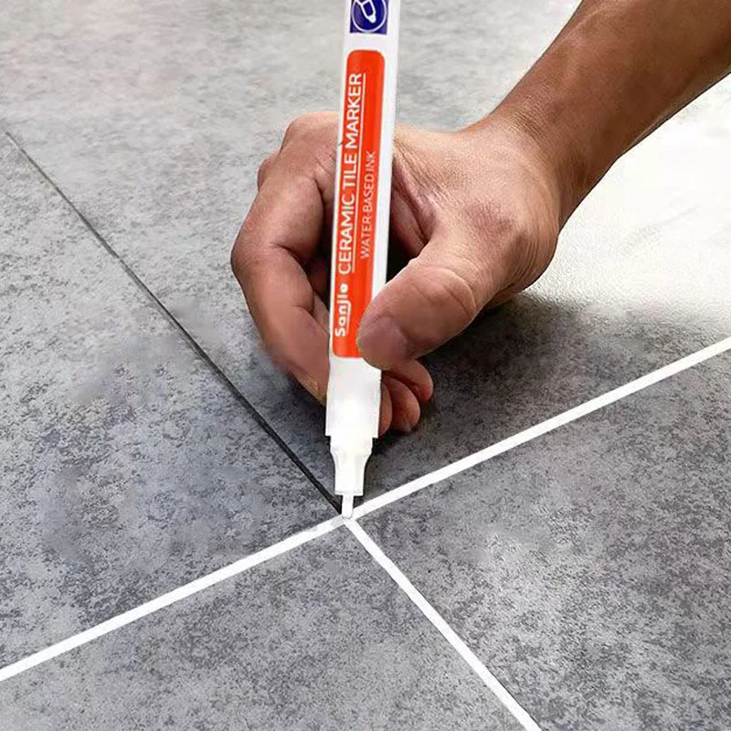 Colorful Tile Grout Pen Waterproof Antifunga Tile Marker Repair Wall White Grout Marker Tiles Floor Tyre Car Repair Painting