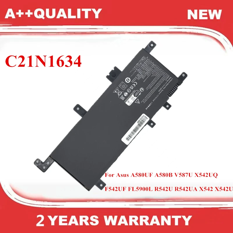 

C21N1634 Laptop Battery For Asus R542UR X542U V587U FL5900L FL8000U A580U X580U X580B