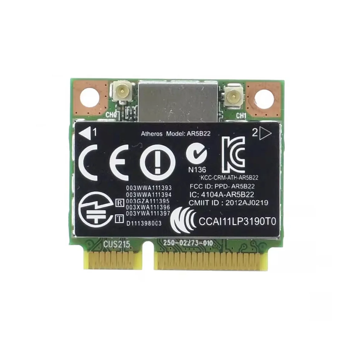 Dual Band 300Mbps Wifi AR5B22 Wireless 802.11A/B/G/N PCI-E WLAN 2.4G/5Ghz 4.0 Wi-Fi Wireless Network Card