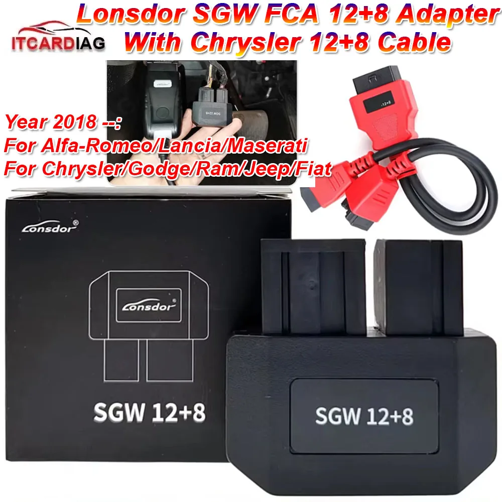 

НОВЫЙ Адаптер безопасности Lonsdor FCA SGW 12+8 с 12+8 разъемами