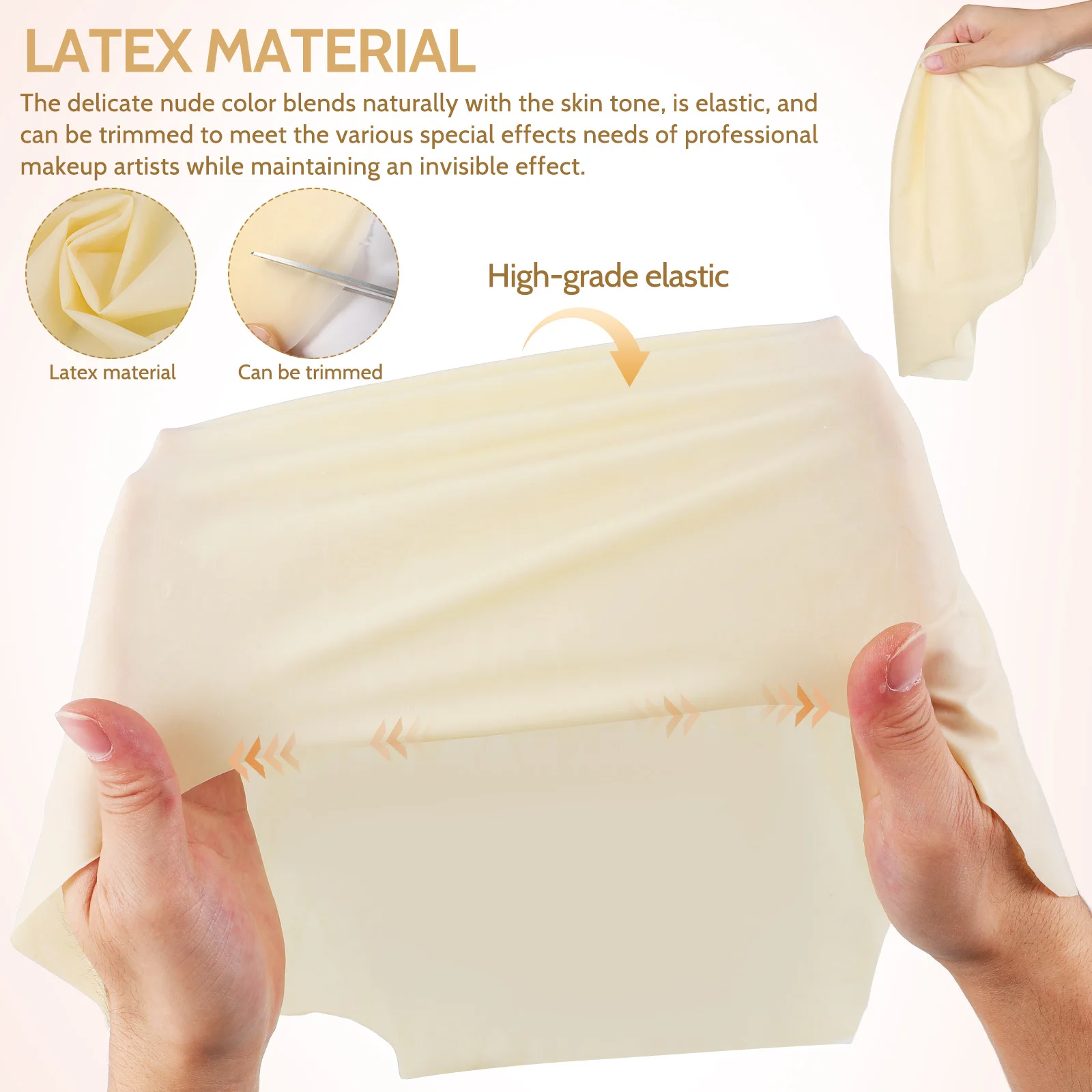 ABOOFAN ラテックスハゲ頭キャップ メイクアップカバー コスプレ用 ハロウィンコスチューム 特殊効果アクセサリー 女性 男性 子供用 L