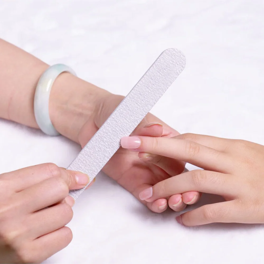 Einweg-Nagelfeile aus doppelseitigem Holz, Körnung 100/180, Nagelpolierwerkzeuge für Zuhause